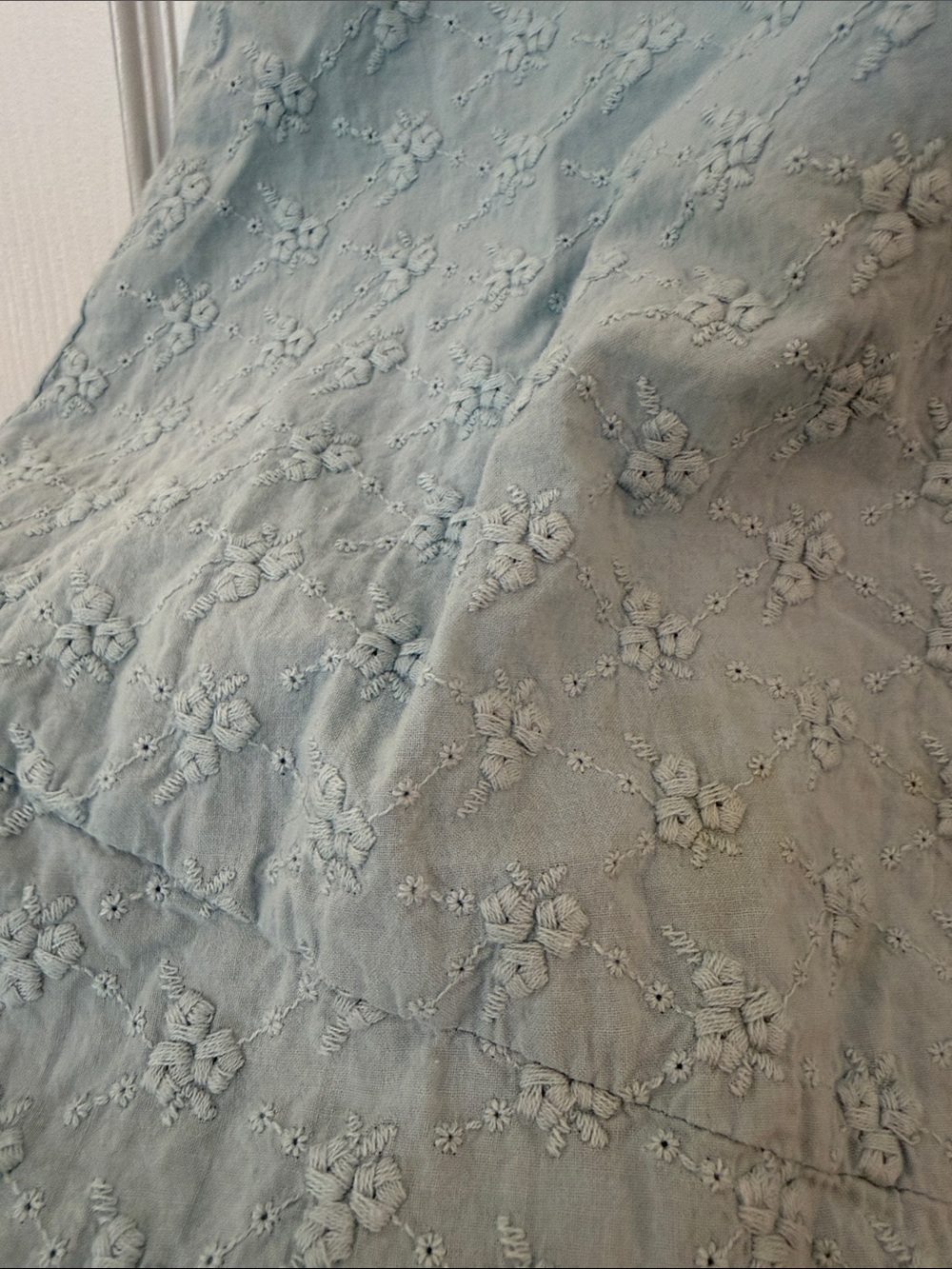 Gal Meets Glam Anthropology Collection Eyelet Collared Midi Dress - Picture 9 of 9